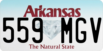 AR license plate 559MGV