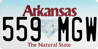 AR license plate 559MGW