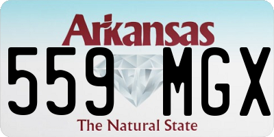 AR license plate 559MGX