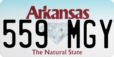 AR license plate 559MGY