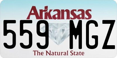 AR license plate 559MGZ