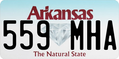 AR license plate 559MHA
