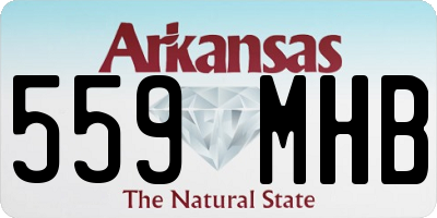 AR license plate 559MHB