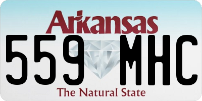 AR license plate 559MHC