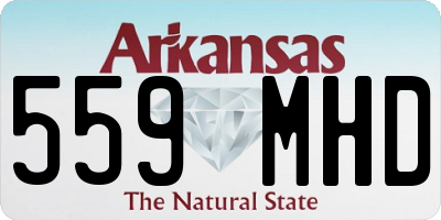 AR license plate 559MHD