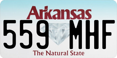 AR license plate 559MHF
