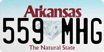 AR license plate 559MHG