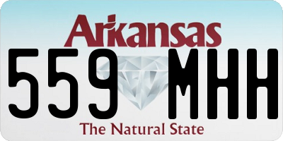 AR license plate 559MHH