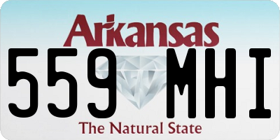AR license plate 559MHI