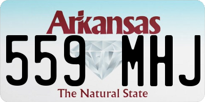 AR license plate 559MHJ