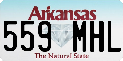 AR license plate 559MHL