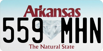 AR license plate 559MHN