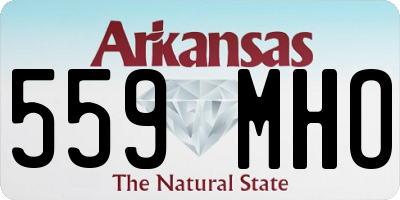 AR license plate 559MHO