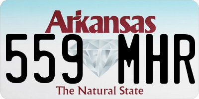AR license plate 559MHR