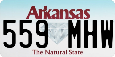 AR license plate 559MHW