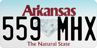 AR license plate 559MHX