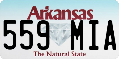AR license plate 559MIA
