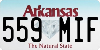 AR license plate 559MIF