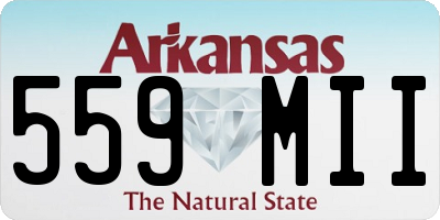 AR license plate 559MII