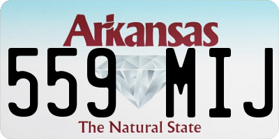 AR license plate 559MIJ