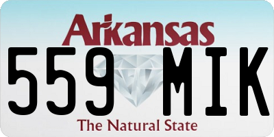 AR license plate 559MIK