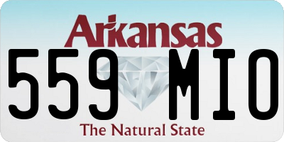 AR license plate 559MIO
