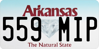 AR license plate 559MIP