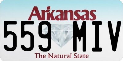 AR license plate 559MIV