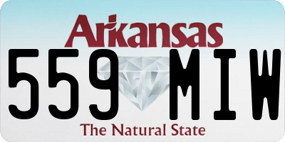 AR license plate 559MIW