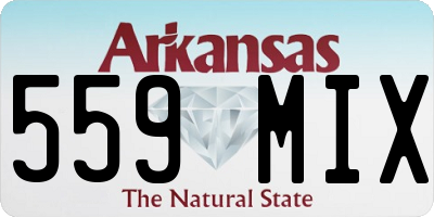 AR license plate 559MIX