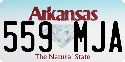 AR license plate 559MJA