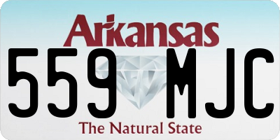 AR license plate 559MJC