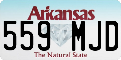 AR license plate 559MJD
