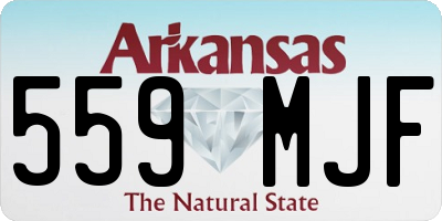 AR license plate 559MJF