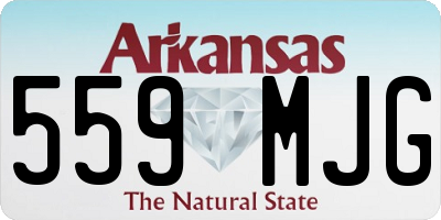 AR license plate 559MJG