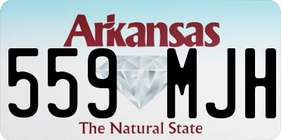 AR license plate 559MJH