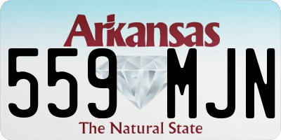 AR license plate 559MJN