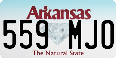 AR license plate 559MJO