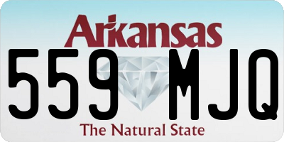 AR license plate 559MJQ