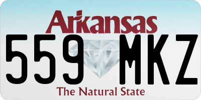AR license plate 559MKZ