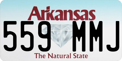 AR license plate 559MMJ