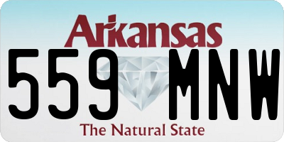 AR license plate 559MNW