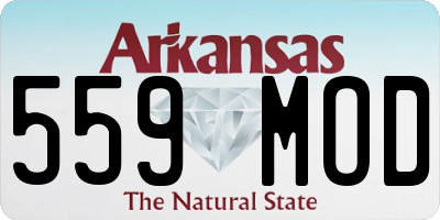 AR license plate 559MOD