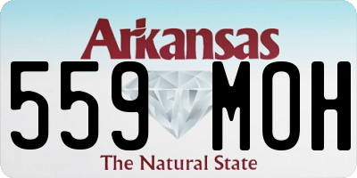 AR license plate 559MOH