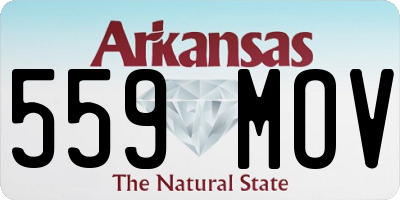 AR license plate 559MOV