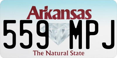 AR license plate 559MPJ