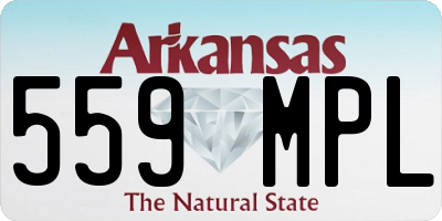 AR license plate 559MPL