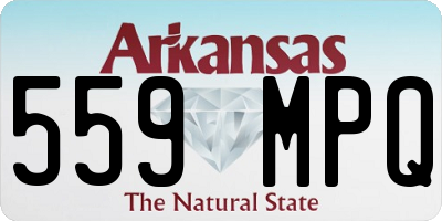 AR license plate 559MPQ