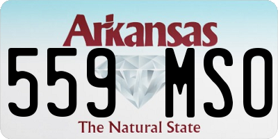AR license plate 559MSO