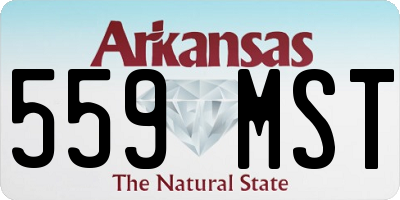 AR license plate 559MST